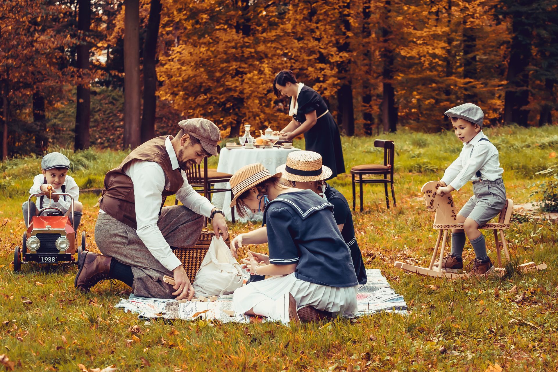 sesja fotograficzna w stylu retro anna piotr i dzieci top